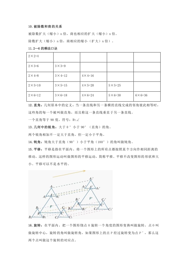 图片[2]-二年级数学下册小学知识点归纳-学霸吧