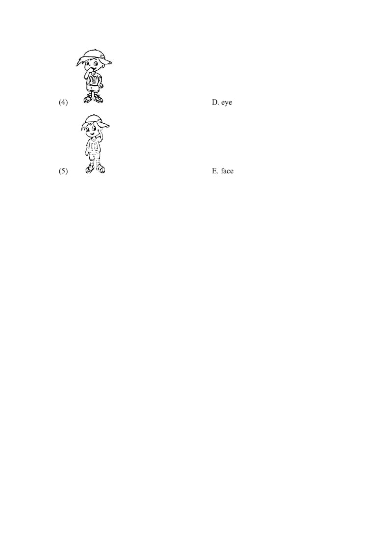 图片[3]-一年级英语上册Unit2_Lesson1课时训练（人教一起点）-学霸吧