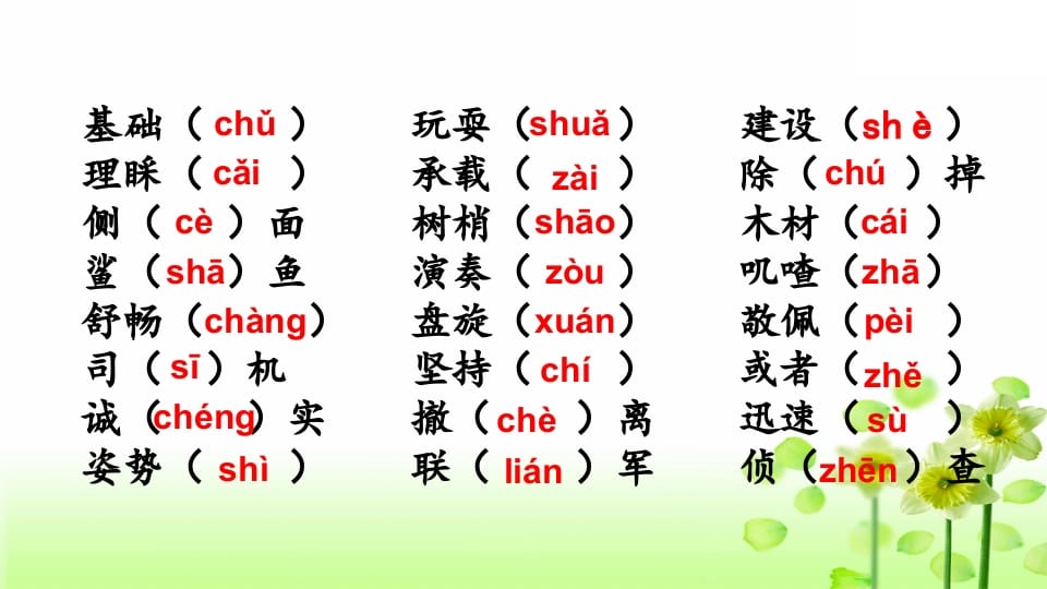 图片[3]-三年级语文上册专项1生字复习课件（部编版）-学霸吧