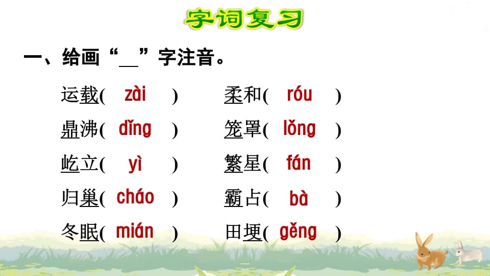 图片[2]-四年级语文上册第1单元复习-学霸吧