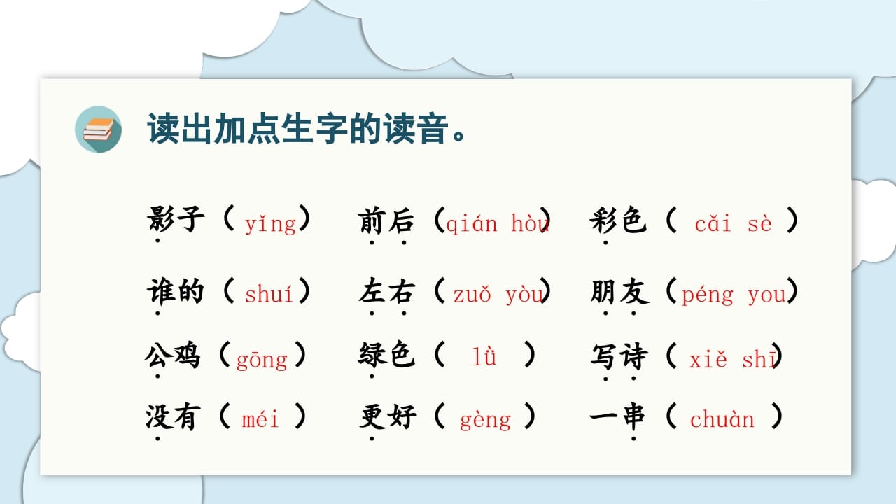 图片[3]-一年级语文上册（复习课件）第六单元（部编版）-学霸吧