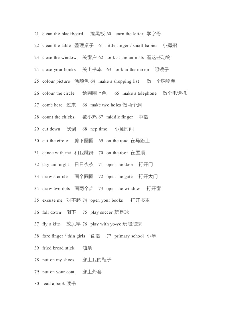 图片[2]-二年级英语上册单词表（人教版一起点）-学霸吧