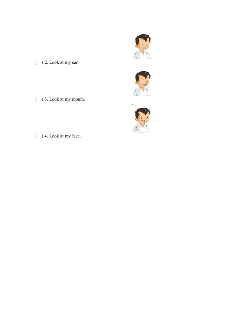 图片[2]-三年级英语上册Unit3_A_Let’s_learn同步习题(1)（人教版一起点）-学霸吧
