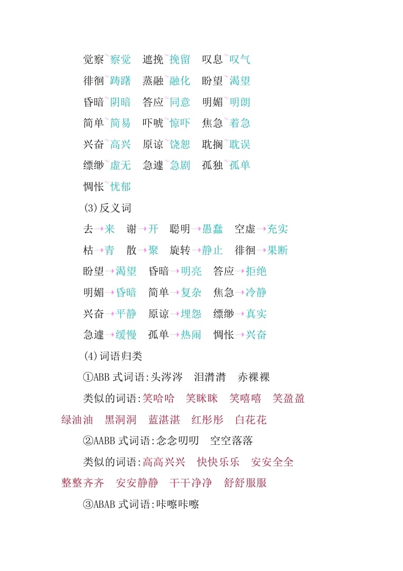 图片[2]-六年级语文下册第三单元知识小结-学霸吧