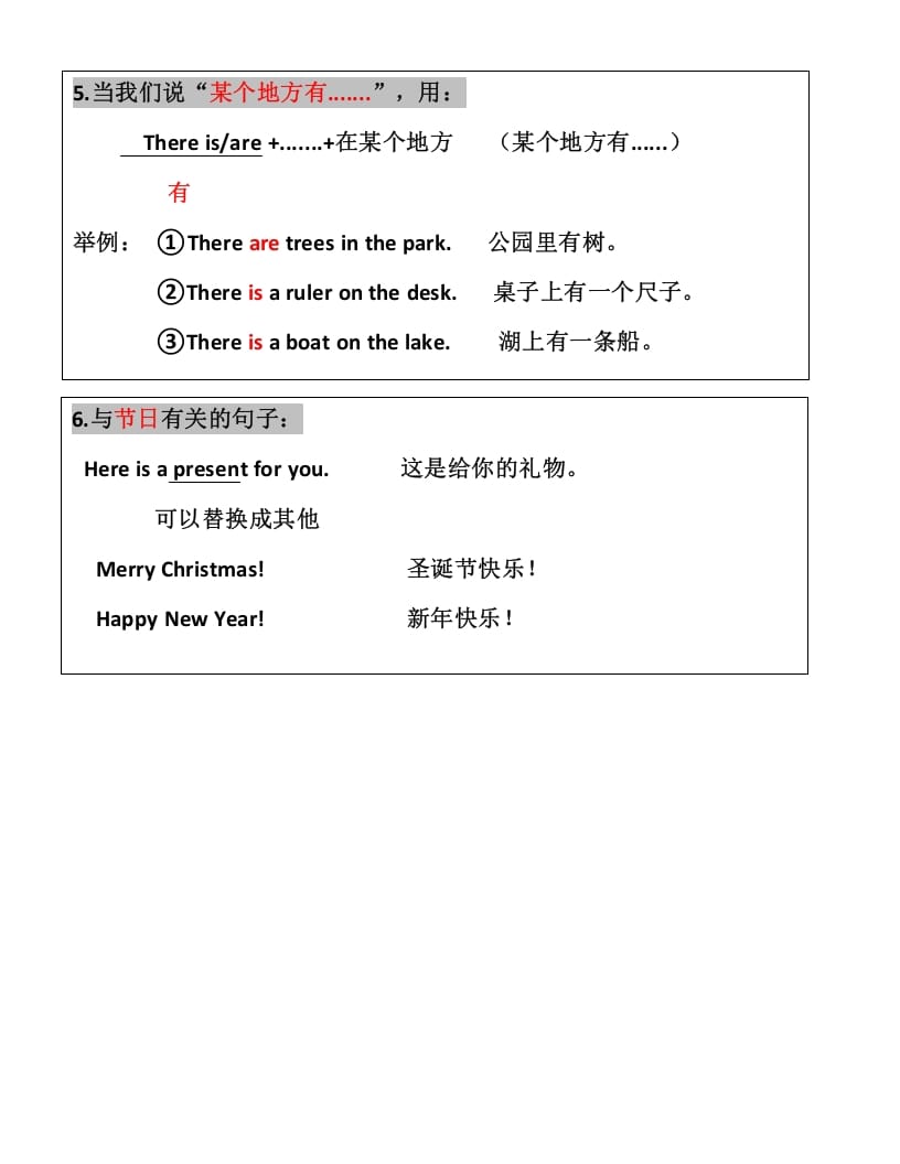 图片[3]-二年级英语上册知识点汇总（人教版一起点）-学霸吧