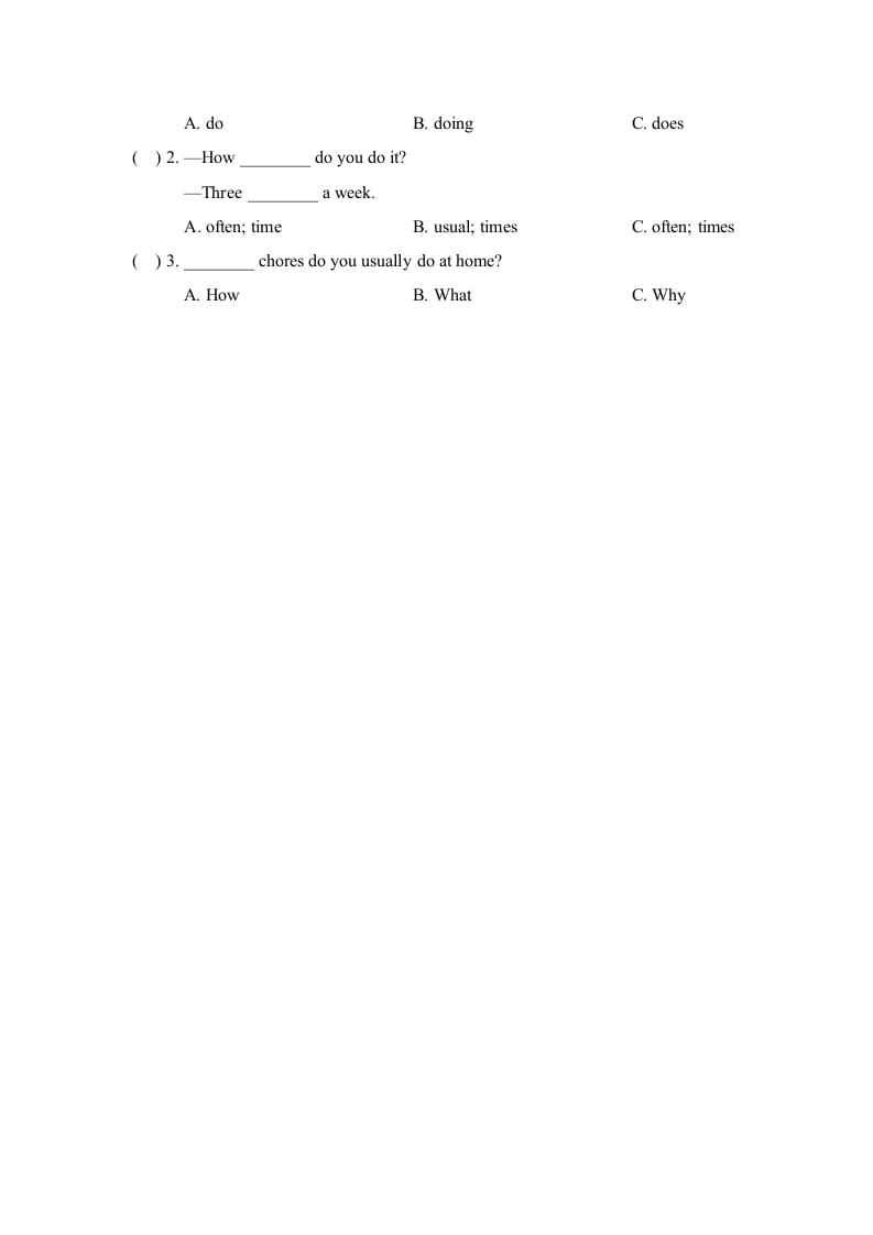 图片[2]-五年级英语上册Unit6_Lesson1课时训练（人教版一起点）-学霸吧