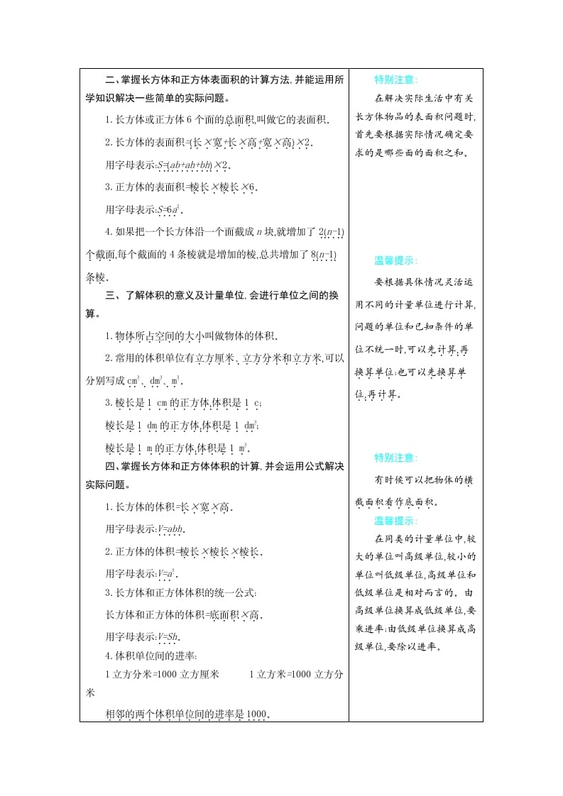 图片[2]-五年级数学下册3长方体和正方体-学霸吧