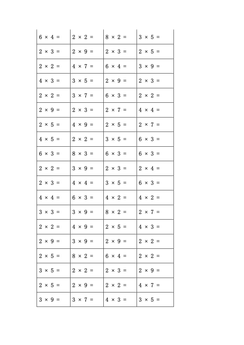 图片[2]-二年级数学上册乘法口诀练习题(84页)（苏教版）-学霸吧