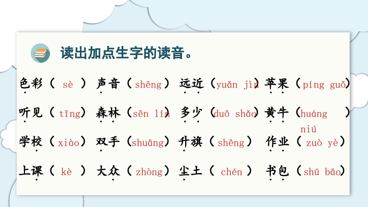 图片[3]-一年级语文上册（复习课件）第五单元（部编版）-学霸吧