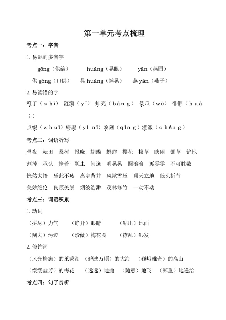五年级数学下册第一单元考点梳理人教部编版-学霸吧