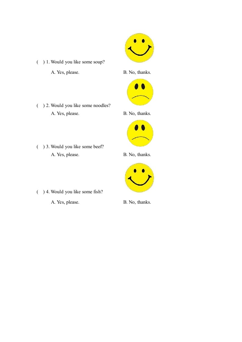 图片[2]-三年级英语上册Unit5_B_Let’s_learn同步习题(5)（人教版一起点）-学霸吧