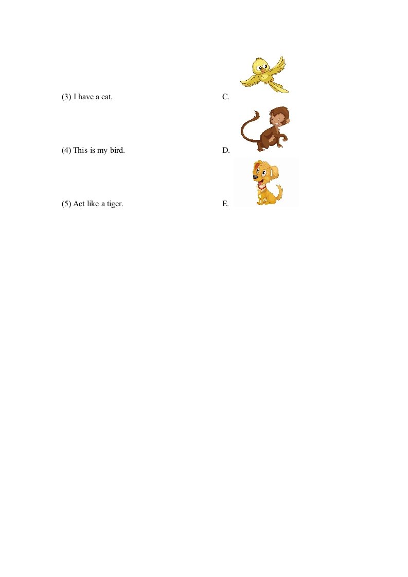 图片[3]-一年级英语上册Unit3_Lesson1课时训练（人教一起点）-学霸吧