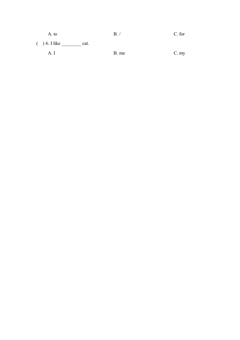 图片[2]-三年级英语上册Unit4_Story_Time课时训练（人教版一起点）-学霸吧