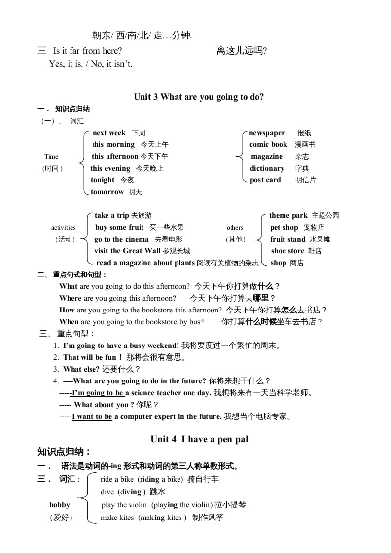 图片[3]-六年级英语上册知识点单元总结（人教版PEP）-学霸吧
