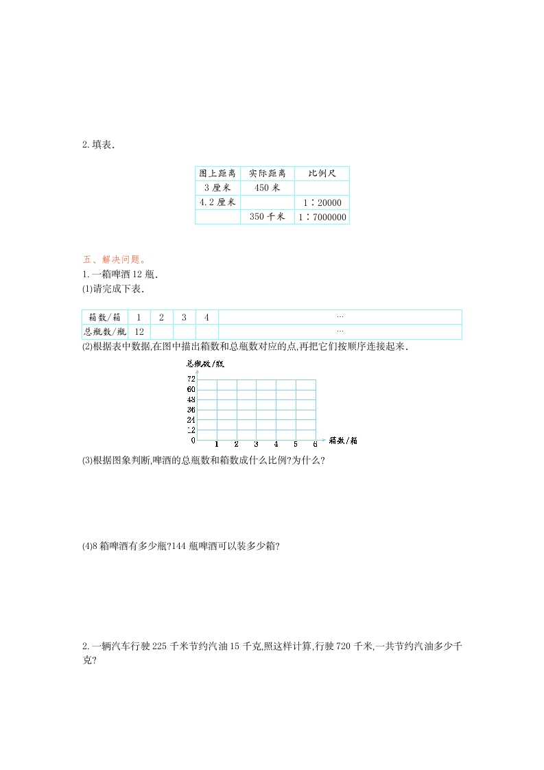 图片[2]-六年级数学下册第四单元检测卷（1）(1)-学霸吧